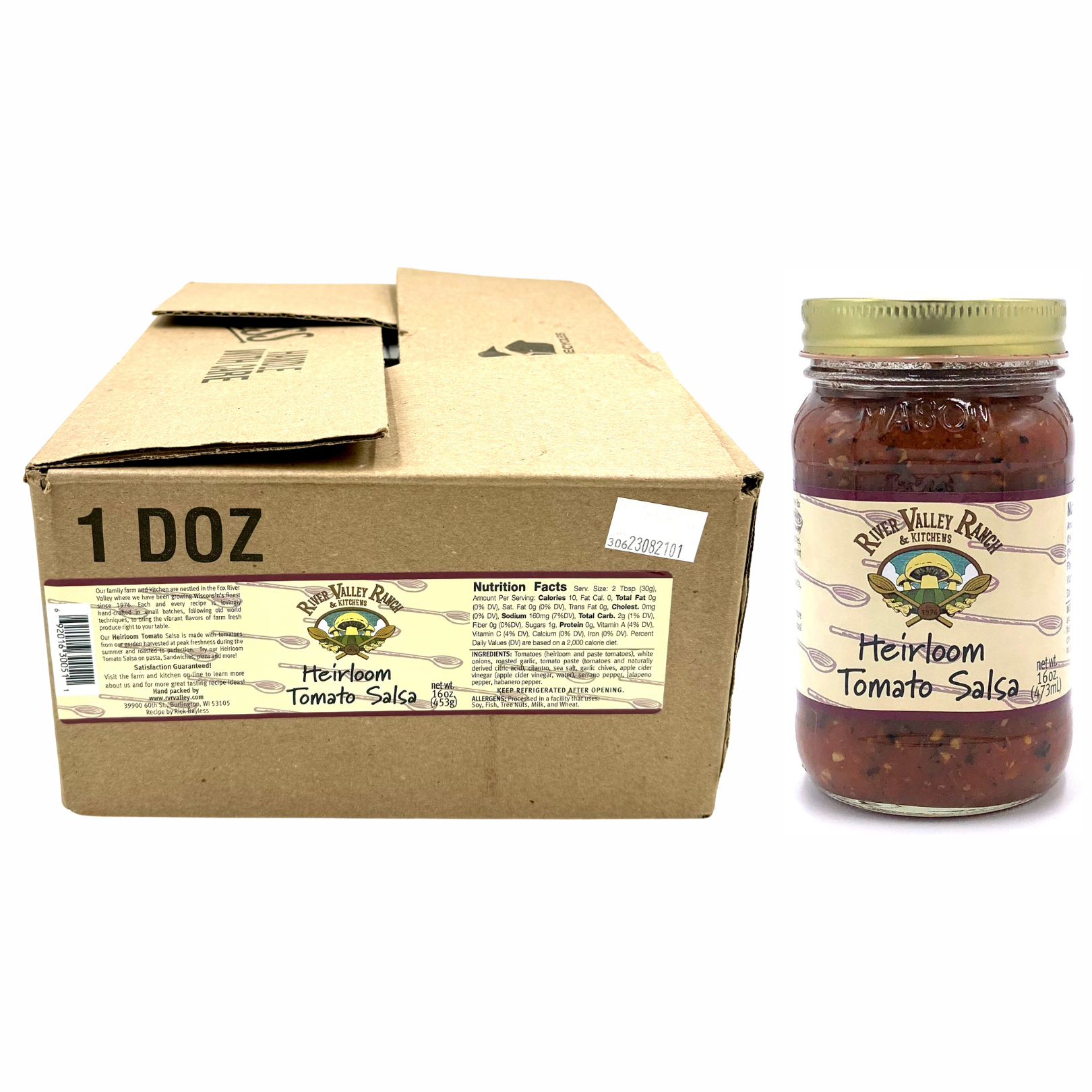 House Salsa Heirloom Tomato Salsa, 1 Case (12-16oz) – River Valley Ranch & Kitchens