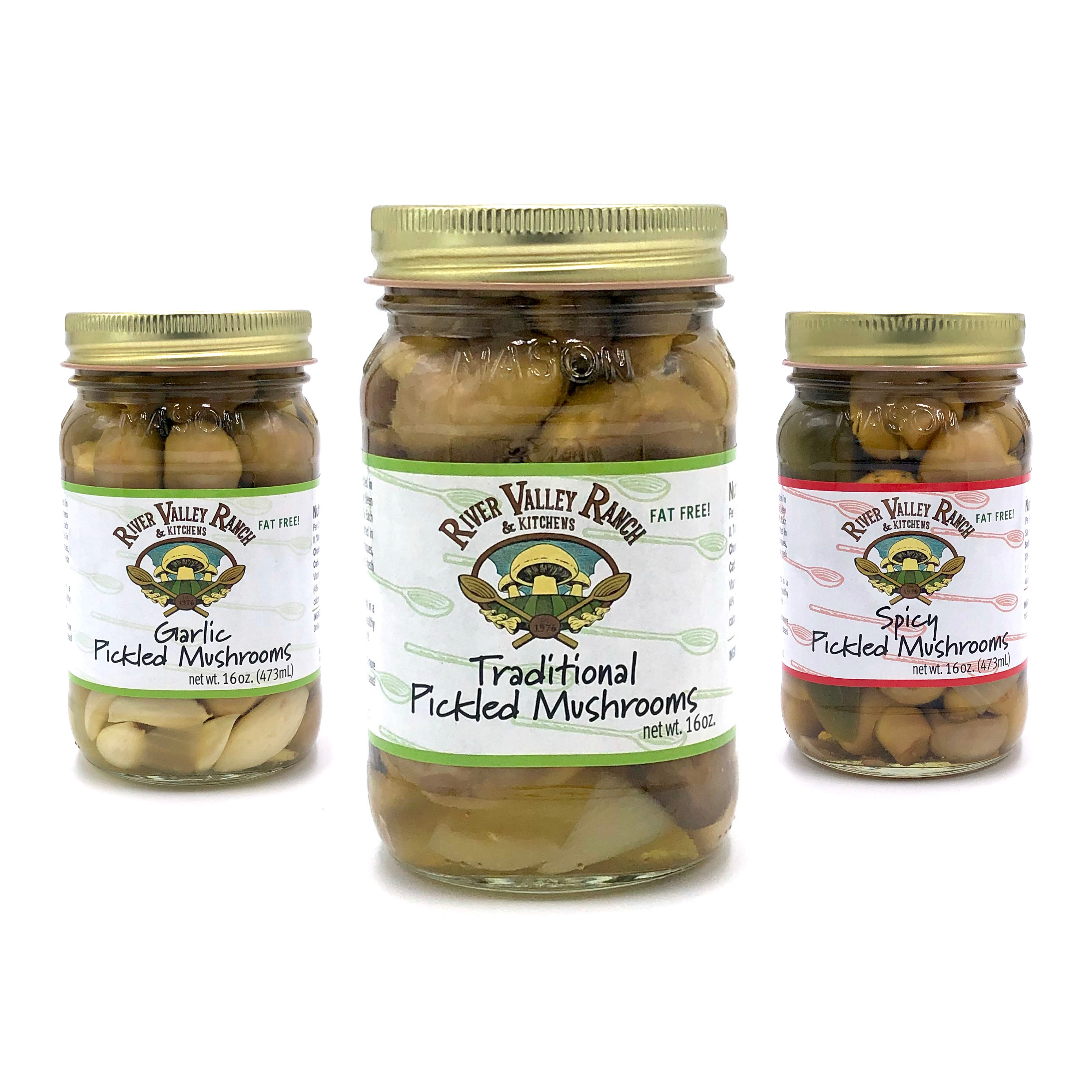 Pickled Mushroom Trio Gift Set, 3-Pack – River Valley Ranch & Kitchens