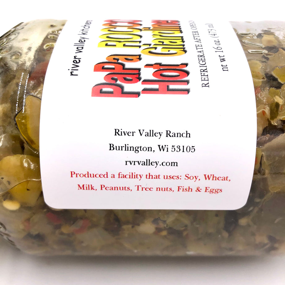 Pappa Rocco's Hot Giardinera, 16 oz – River Valley Ranch & Kitchens